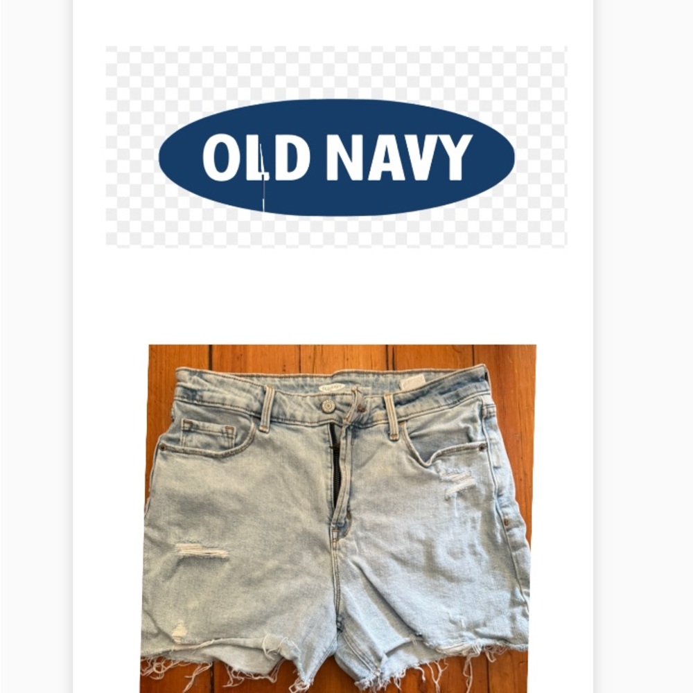 Old Navy Blue Jean Shorts Distressed